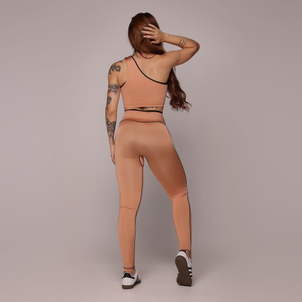 LEGGING DUPLA FACE BLACKOUT GLOSS PEACH - Imagem 6