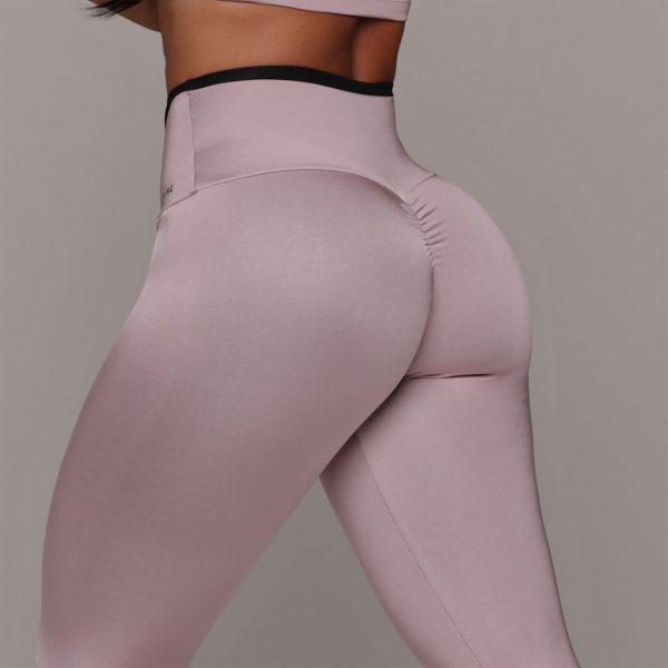 LEGGING BICOLOR EMPINA BUMBUM BLACKOUT GLOSS ROSÊ