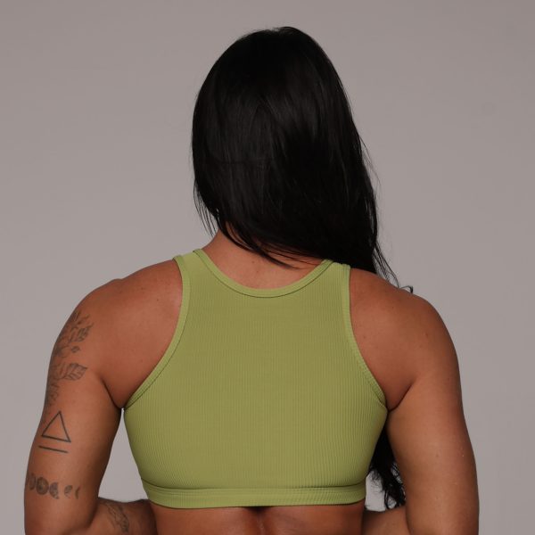 TOP TORINO JACQUARD CANELADO VERDE OLIVA - Imagem 2