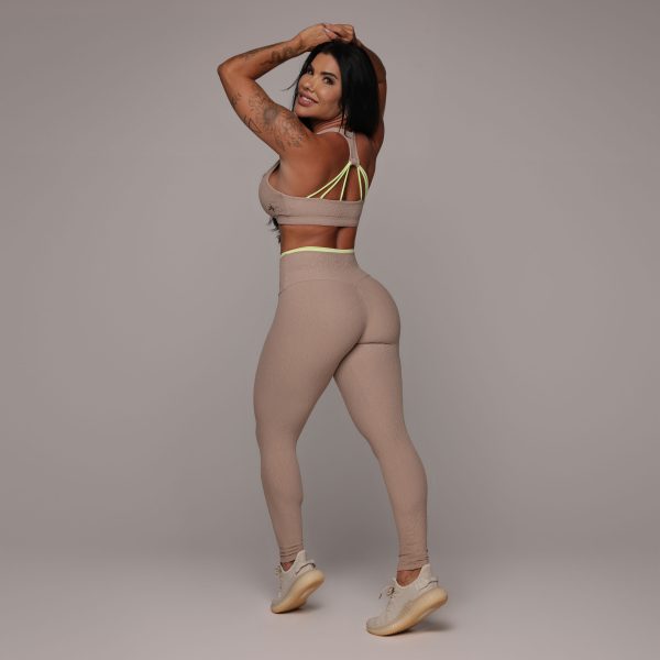 LEGGING HEART JACQUARD DUNAS NUDE - Imagem 3