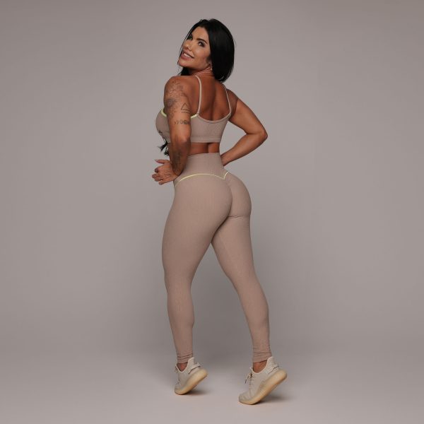 LEGGING WALK EMPINA BUMBUM JACQUARD DUNAS NUDE - Imagem 4
