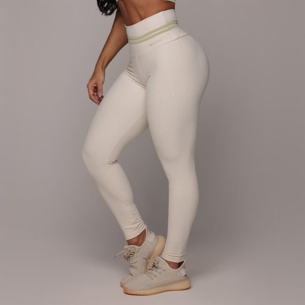 LEGGING HEART JACQUARD DUNAS OFF-WHITE - Imagem 2