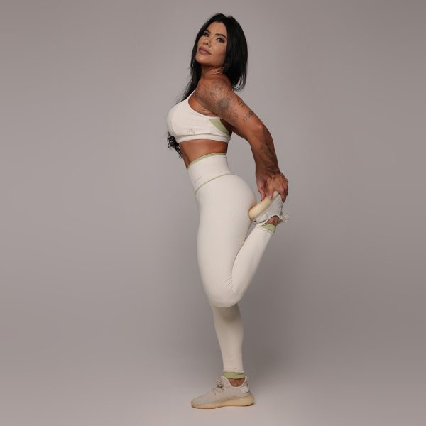 LEGGING WALK EMPINA BUMBUM JACQUARD DUNAS OFF-WHITE - Imagem 6