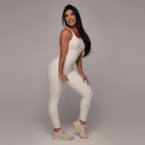 MACACÃO CONFORT JACQUARD DUNAS OFF-WHITE - Imagem 3