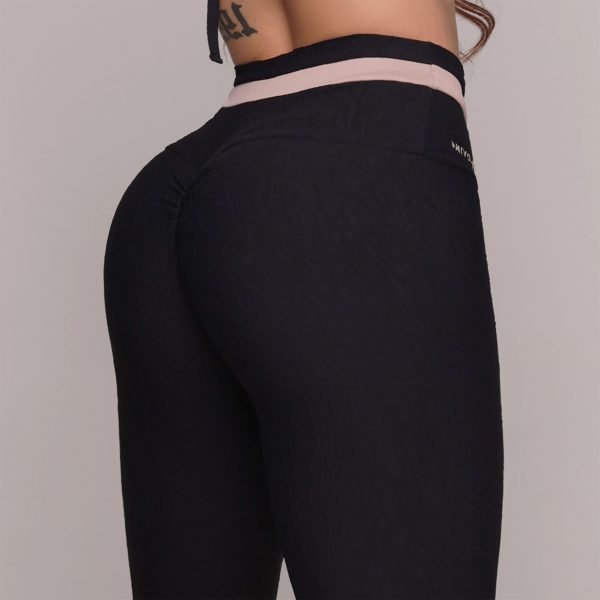 LEGGING STYLE EMPINA BUMBUM JACQUARD DUNAS PRETO - Imagem 2