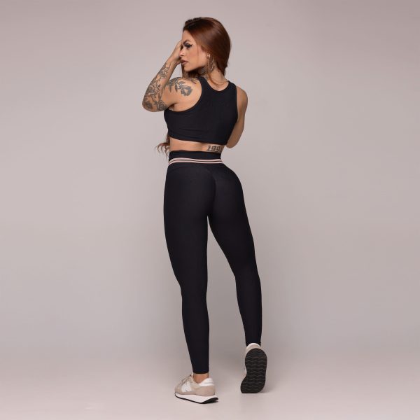 TOP TORINO JACQUARD DUNAS PRETO - Imagem 4