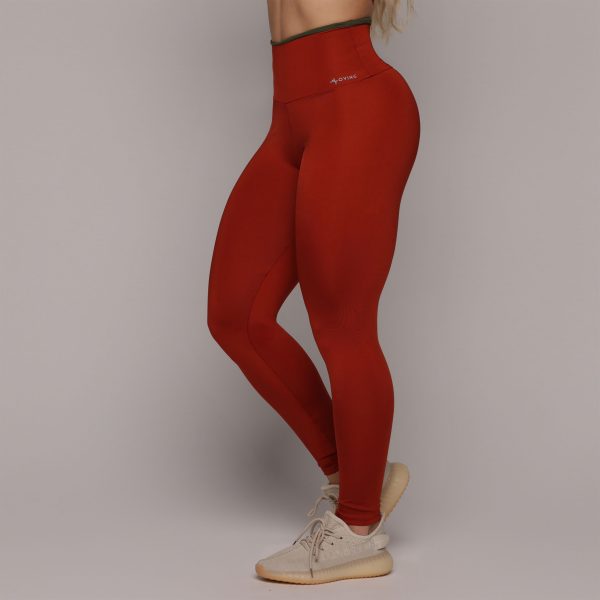 LEGGING HEART BICOLOR BORDÔ