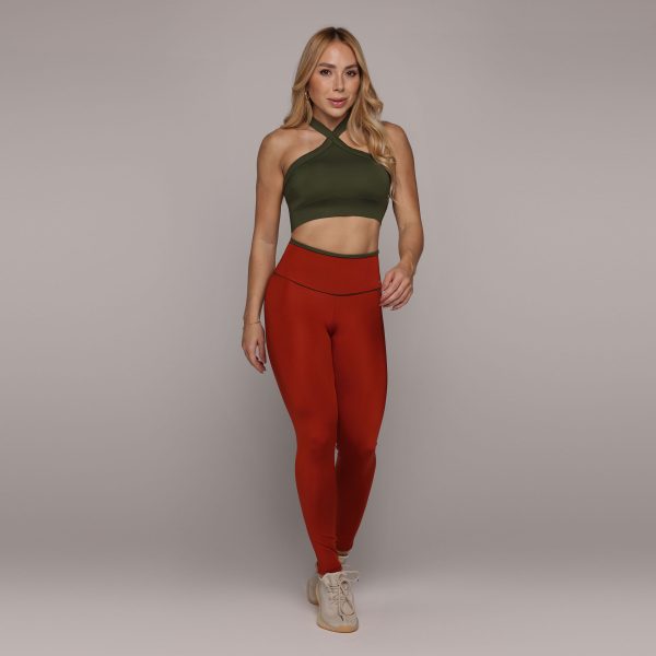LEGGING WALK BICOLOR EMPINA BUMBUM BORDÔ - Imagem 7