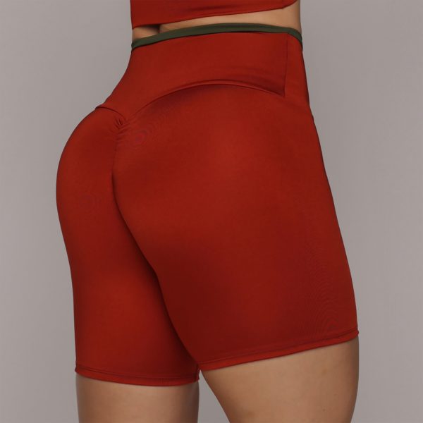 SHORT BICOLOR EMPINA BUMBUM BORDÔ - Imagem 2