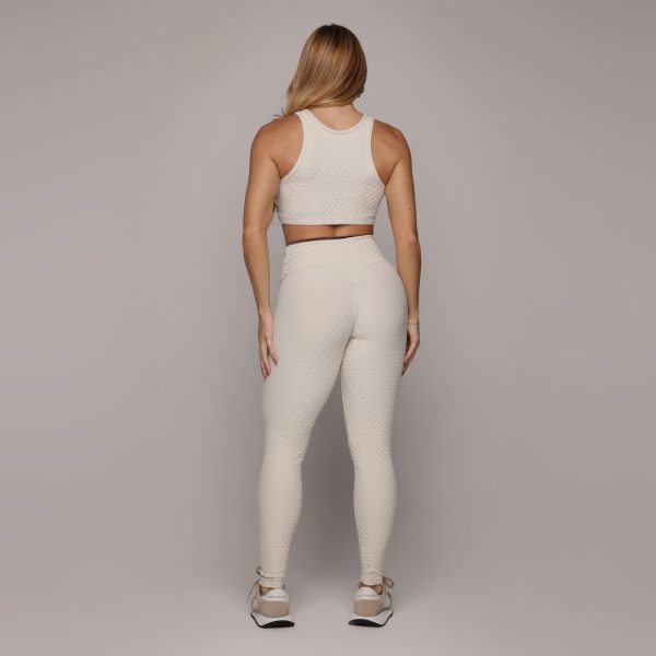 LEGGING SENSE BICOLOR JACQUARD DIAMOND OFF-WHITE - Imagem 4