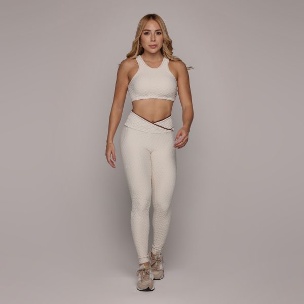 TOP TORINO JACQUARD DIAMOND OFF-WHITE - Imagem 4